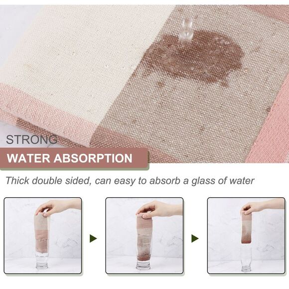 Kitchen Dish Colths Absorbent Dishclothes Drying Cloths 6Pcs Mixed Color - Picture 5 of 6